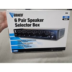 Vanco SS6 6 Pair Stereo Speaker Selector Box b15